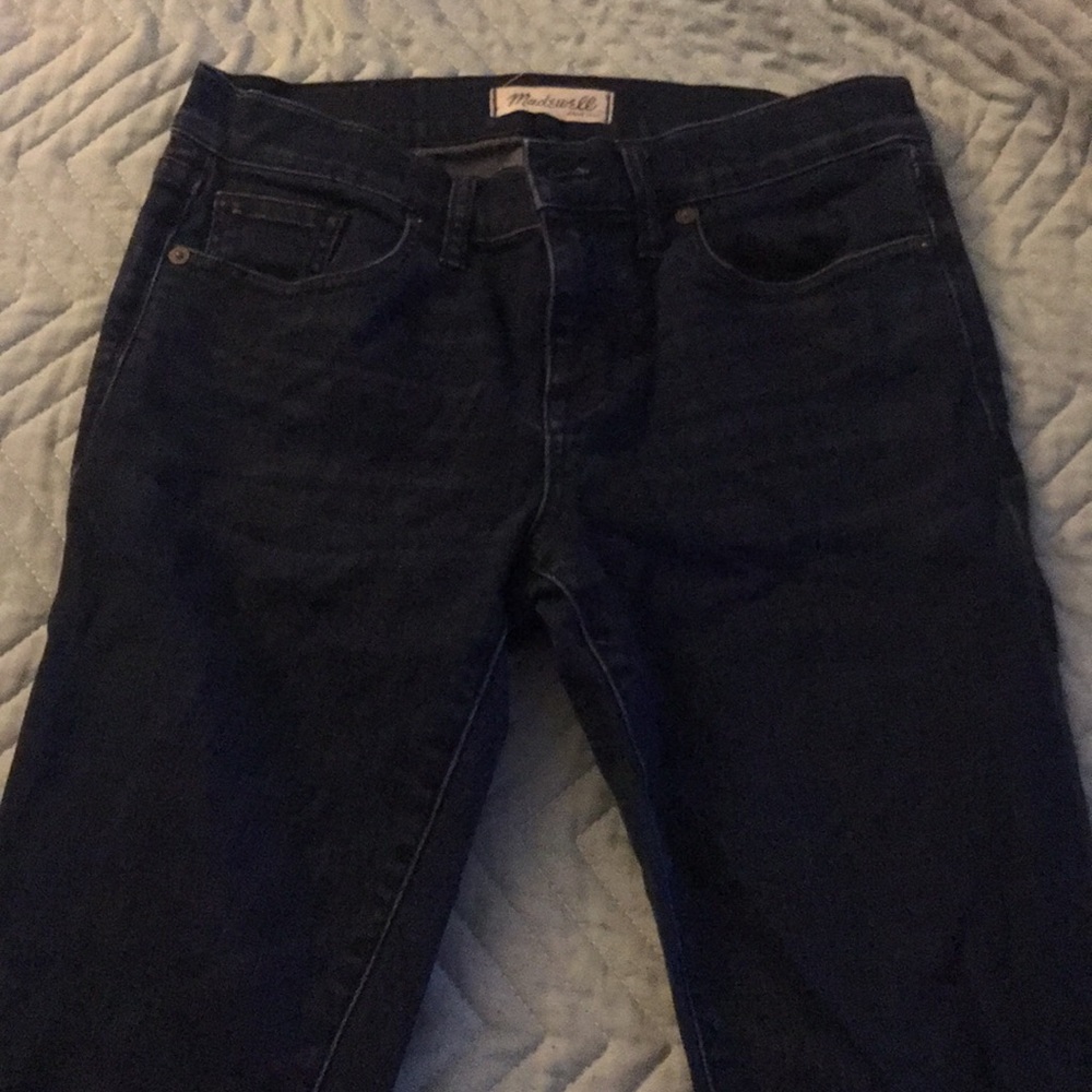 Madewell skinny jeans with side zipper